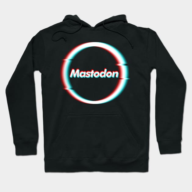 Glitch art - Mastodon Hoodie by PREMAN PENSIUN PROJECT